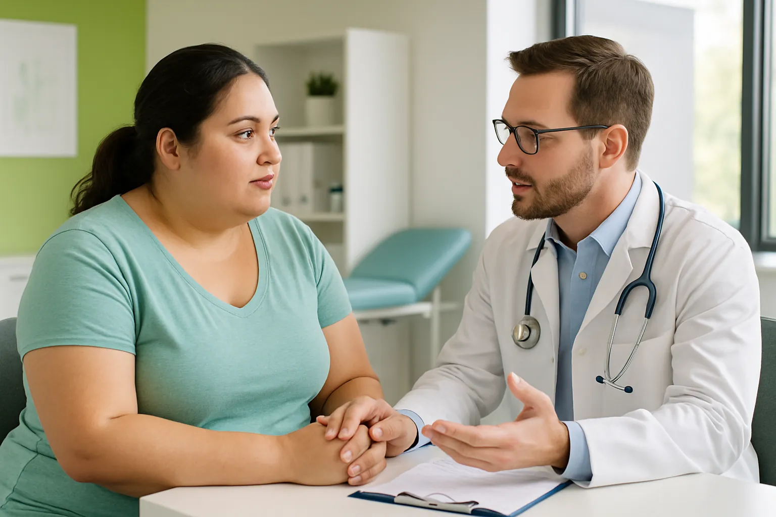 Discussing GLP-1 medication versus bariatric surgery
